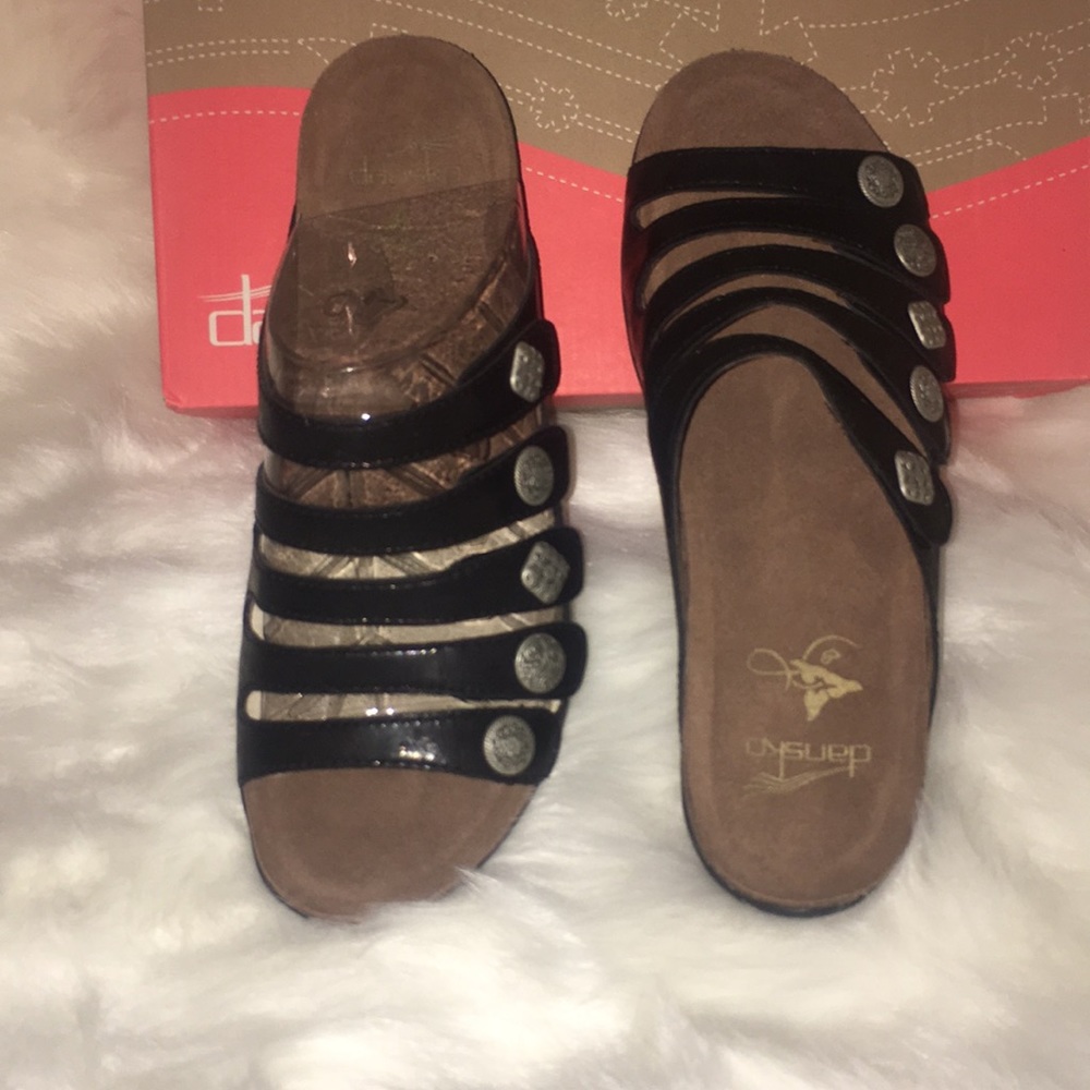 Dansko leather slides